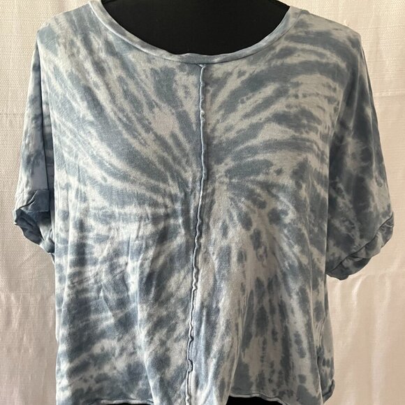 American Eagle Favorite Tee Blue Tye Dye Short Sleeve T-Shirt Small - 0345 - Picture 1 of 5